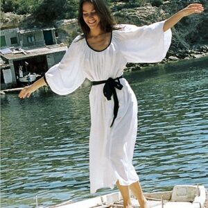 Ciao Lucia Lia Dress in Navy/white